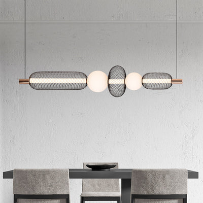 Κρεμαστός πολυέλαιος LED LM551/5BK, 28W, Light 3000/4000/6000K, Μαύρος, Ρυθμιζόμενο ύψος