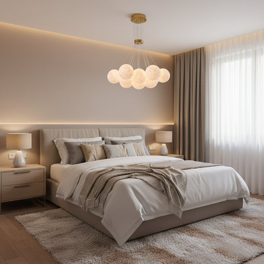 MODERN LOFT Chandelier Bagliore, Globe, 9xE27, Ρυθμιζόμενο ύψος, Χρυσό