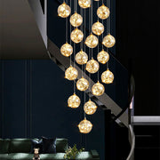 Πολυέλαιος Crystal LED Ismini Golden