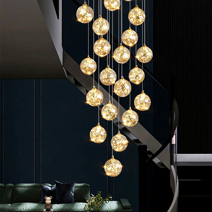 Πολυέλαιος Crystal LED Ismini Golden