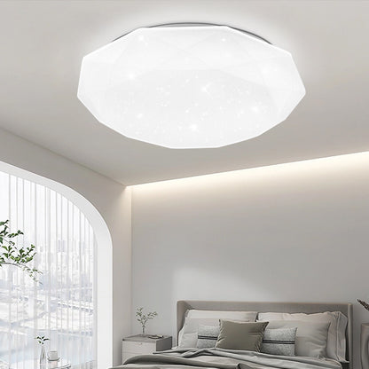Φωτιστικό οροφής LED PL101/500WH, 51W, Διάμετρος 49cm, Ζεστό/Ψυχρό/Ουδέτερο φως, Λευκό