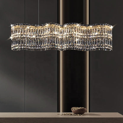 Crystal πολυέλαιος Windsor Regalis 10xe27, διάμετρο 85cm, γυαλιστερό χρώμιο, ρυθμιζόμενο ύψος