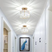 Γεωργιανός πολυέλαιος LC111GD, 1xE27, Διάμετρος 12 cm, Ύψος 17 cm, IP20, Χρυσός, Κρύσταλλο, Σίδερο, Οι βολβοί Δεν περιλαμβάνονται