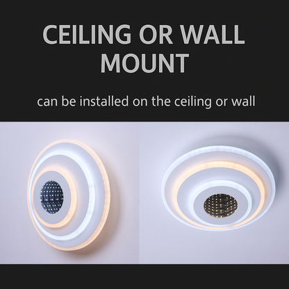 Πολυέλαιος LED NEXA ROTUND 3D 38W, Κρύο/Ζεστό/Ουδέτερο φως, Λευκό