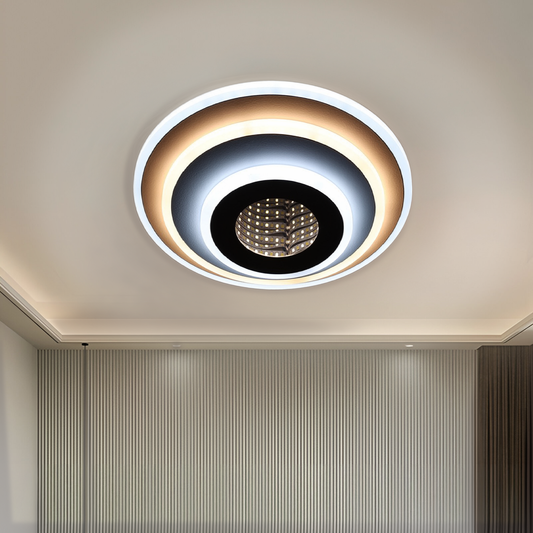 Πολυέλαιος LED NEXA ROTUND 3D 38W, Κρύο/Ζεστό/Ουδέτερο φως, Λευκό