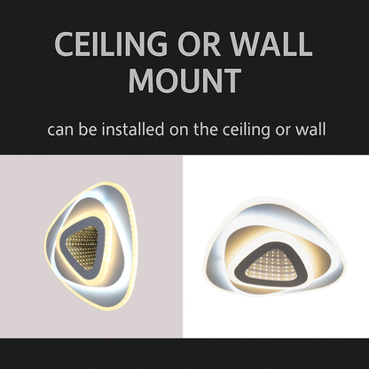 Πολυέλαιος LED NEXA Triangle 3D 36W, Λευκό, Κρύο/Ζεστό/Ουδέτερο φως