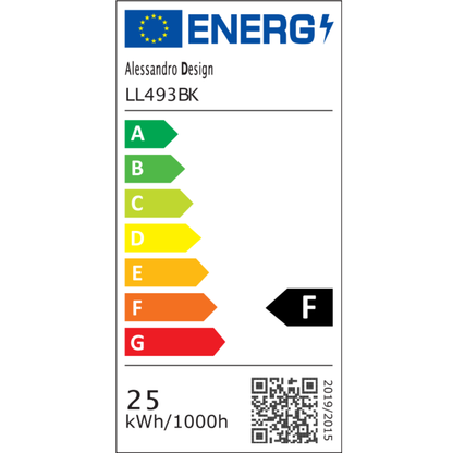 MODERN LED Πολυέλαιος 29W, Μήκος 20 cm, Τετράγωνο, Κρύο/Ζεστό/Ουδέτερο φως, Μαύρο