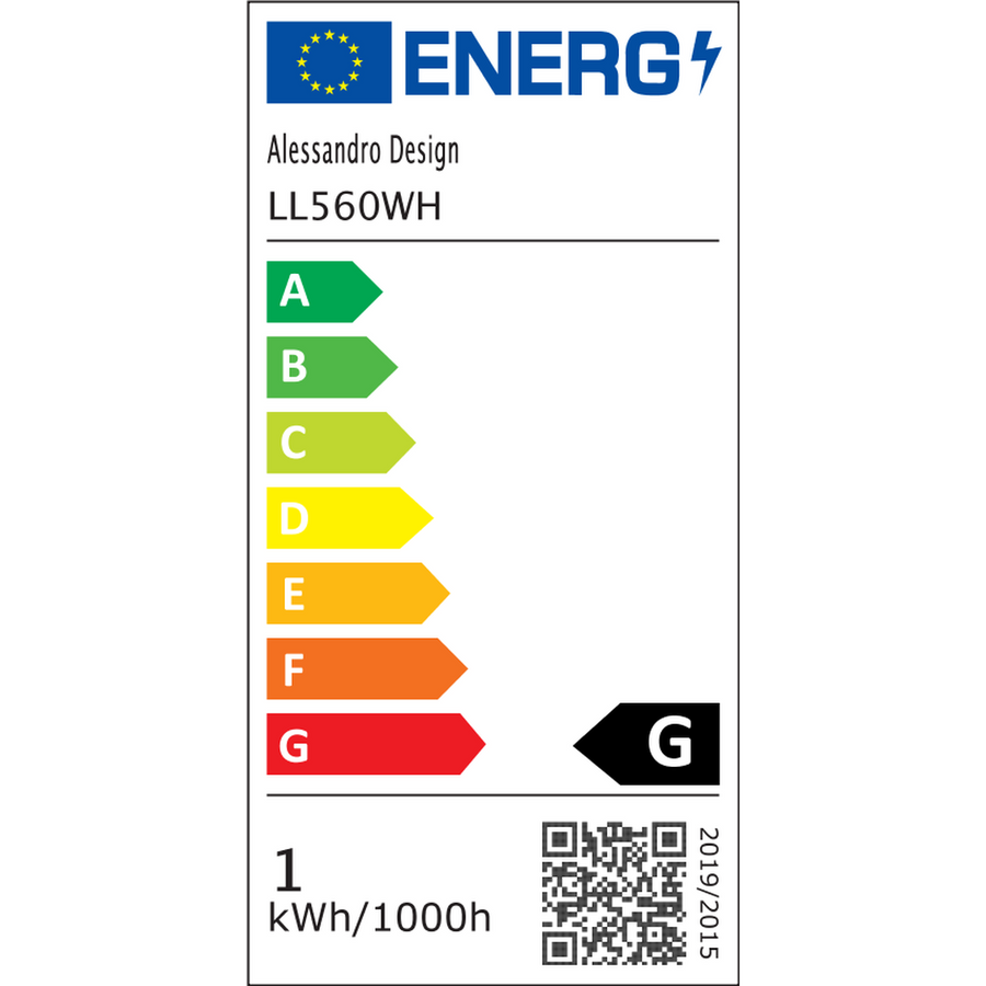 Η κορυφή LED Lulus κυκλοφορεί επικαλυπτόμενα κύκλους, 44W, 2 κύκλους, κρύο/ζεστό/ουδέτερο φως, λευκό