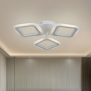 Πολυέλαιος LED ERIKA 20W, 3 Τετράγωνα, Neutral Light 4000k, Λευκό, Μεταλλικό και Ακρυλικό