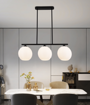 Κρεμαστός Πολυέλαιος LM520/3BK, 3XE27, 59*20*25, Μαύρο, Λευκό, Σιδερένιο, Πλεξιγκλάς