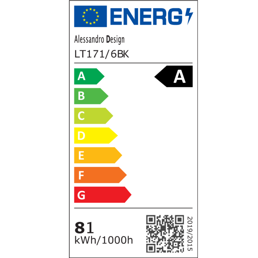 Πολυέλαιος LED με Τηλεχειριστήριο LINEX, 63W, 6 Στοιχείων, Γραμμικό, Κρύο/Ζεστό/Ουδέτερο φως, Ρυθμιζόμενο, Μαύρο