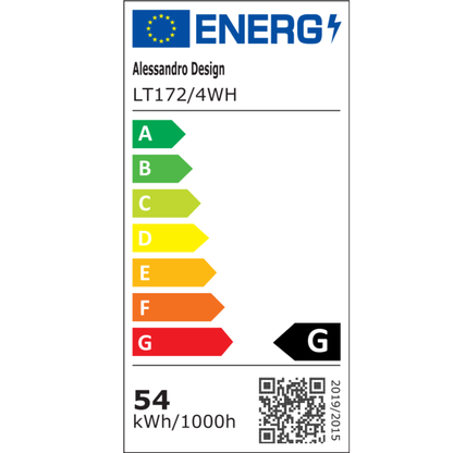 Πολυέλαιος LED τηλεχειριστηρίου GIO, 54W, 4 στοιχείων, κρύο/ψυχρό/ουδέτερο φως, ρυθμιζόμενο, λευκό