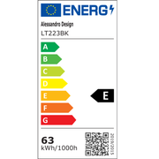 Πολυέλαιος LED με τηλεχειριστήριο HELIX 63W, Κρύο/Ζεστό/Ουδέτερο φως, Ρυθμιζόμενο, Μαύρο