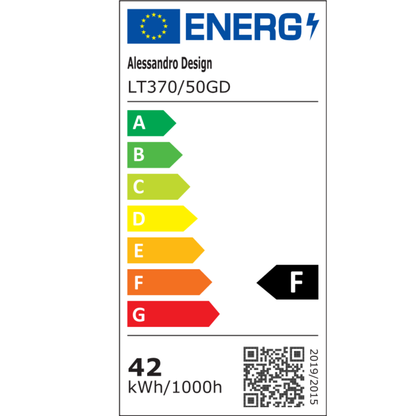 Κρεμαστός πολυέλαιος LED με τηλεχειριστήριο FAUSTO II, 43W, Κρύο/Ζεστό/Ουδέτερο φως, Ρυθμιζόμενο, Ρυθμιζόμενο ύψος, Χρυσό