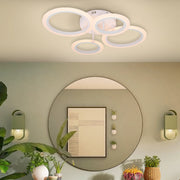 LED LED LED Remote 44W Betty White - 4 κύκλοι, Dimable, κρύο/ζεστό/ουδέτερο φως