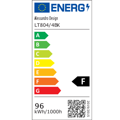 Πολυέλαιος LED με τηλεχειριστήριο SUSAN 77W, 4 Τετράγωνα, Κρύο/Ζεστό/Ουδέτερο φως, Ρυθμιζόμενο, Μαύρο