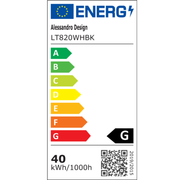 Πολυέλαιος LED με τηλεχειριστήριο VECTOR SEMIARC 35W, 2 Στοιχεία, Κρύο/Ζεστό/Ουδέτερο φως, Ρυθμιζόμενο, Μαύρο Λευκό