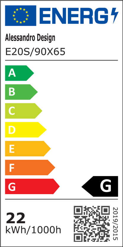 Καθρέφτης αφής Quassare LED, Σύστημα Demister 90x65 cm