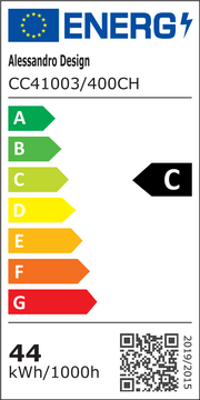 Πολυέλαιος LED με Τηλεχειριστήριο, 76W, ROYALE Nobile, Διάμετρος 40 cm, Ύψος 120 cm, Κρύο/Ουδέτερο/Θερμό φως, Ρυθμιζόμενο, Ασημί, Κρύσταλλο, Ατσάλι