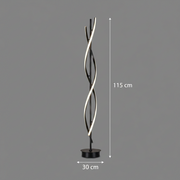 Λάμπα LED Upsilon, 27W, 3000K/ 4000K/ 6000K, Μεταλλικό και Ακρυλικό, Μαύρο