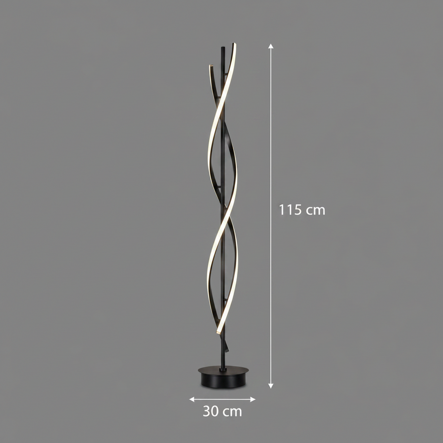 Λάμπα LED Upsilon, 27W, 3000K/ 4000K/ 6000K, Μεταλλικό και Ακρυλικό, Μαύρο