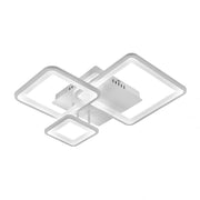 Πολυέλαιος LED με τηλεχειριστήριο ZOE, 64W, 3 τετράγωνα, κρύο/ζεστό/ουδέτερο φως, ρυθμιζόμενο, λευκό