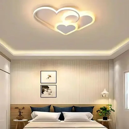 Πολυέλαιος LED με τηλεχειριστήριο AMI 50W, 3 Καρδιές, Κρύο/Ζεστό/Ουδέτερο φως, Ρυθμιζόμενο, Λευκό