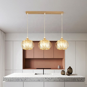 Modern Classic Chandelier, Suspended, Monica, 3 X E27, Gold, Metal and Glass, Ρυθμιζόμενο ύψος Classic Chandeliers Προεπιλεγμένος τίτλος Alessandro Design
