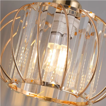 Modern Classic Chandelier, Suspended, Monica, 3 X E27, Gold, Metal and Glass, Ρυθμιζόμενο ύψος Classic Chandeliers Προεπιλεγμένος τίτλος Alessandro Design