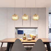 Modern Classic Chandelier, Suspended, Monica, 3 X E27, Gold, Metal and Glass, Ρυθμιζόμενο ύψος Classic Chandeliers Προεπιλεγμένος τίτλος Alessandro Design