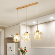 Modern Classic Chandelier, Suspended, Monica, 3 X E27, Gold, Metal and Glass, Ρυθμιζόμενο ύψος Classic Chandeliers Προεπιλεγμένος τίτλος Alessandro Design