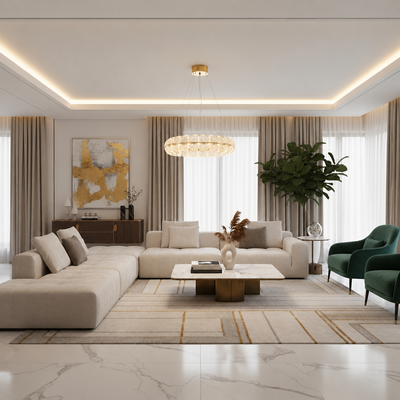 MAYON Supremo Crystal Chandelier, 80x80cm, 3000K/4000K/6000K, 210W, Metal and Acrylic, Gold