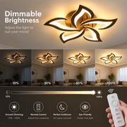 Πολυέλαιος LED με Τηλεχειριστήριο LT660/5BK, 5 Elements, 54W, Light 3000/4000/6000K, Μαύρο, Ρυθμιζόμενο Ύψος