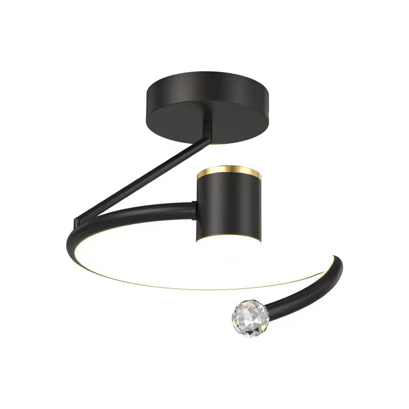 Πολυέλαιος LED, 34W, Διάμετρος 24cm, Κρύο/Ζεστό/Ουδέτερο φως, Μαύρος Προεπιλεγμένος Τίτλος Alessandro Design