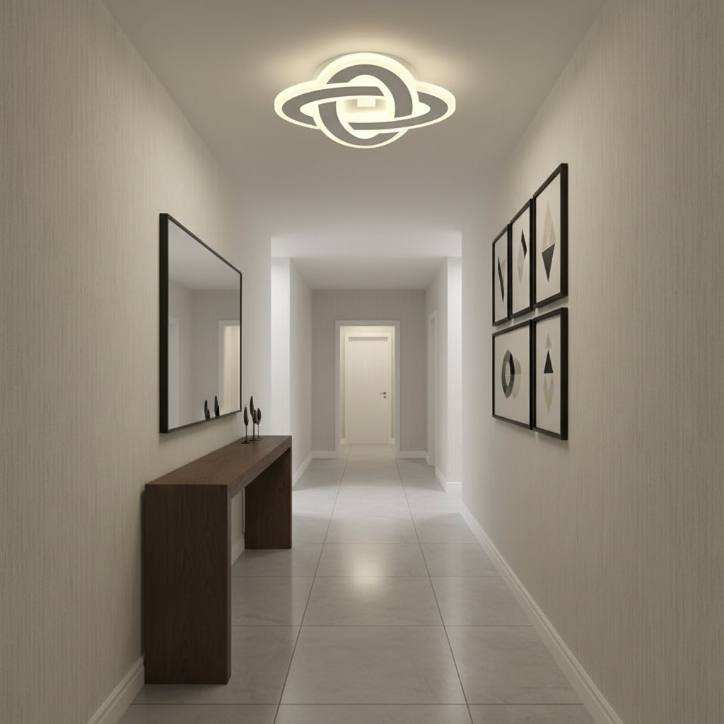 Πολυέλαιος LED CRINELLA 45W, Διάμετρος 23cm, Κρύο/Ζεστό/Ουδέτερο φως, Λευκός πολυέλαιος LED Προεπιλεγμένος τίτλος Alessandro Design