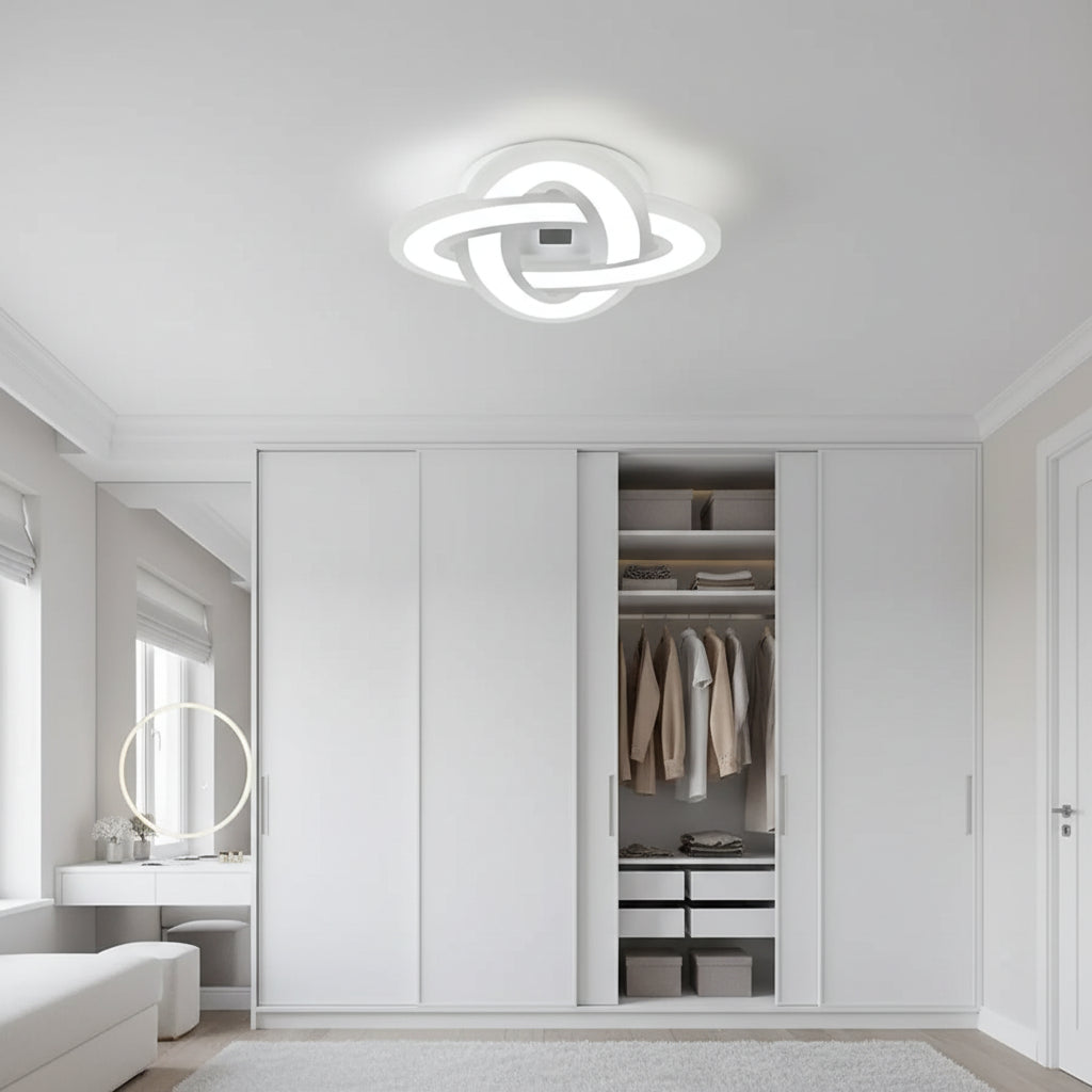 Πολυέλαιος LED CRINELLA 45W, Διάμετρος 23cm, Κρύο/Ζεστό/Ουδέτερο φως, Λευκός πολυέλαιος LED Προεπιλεγμένος τίτλος Alessandro Design
