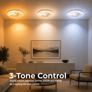 Πολυέλαιος MARTE LED 41W, Διάμετρος 30cm, Κρύο/Ζεστό/Ουδέτερο φως, Γκρι