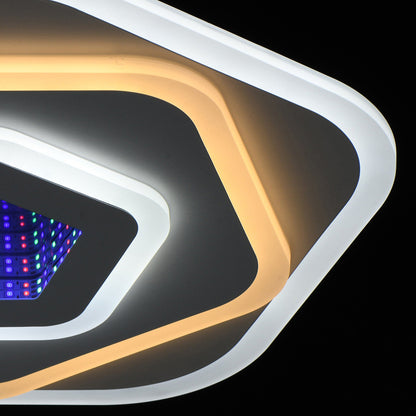 Πολυέλαιος LED NEXA 3D 39W, Διάμετρος 23 cm, Κρύο/Ζεστό/Ουδέτερο φως, Λευκός πολυέλαιος LED Προεπιλεγμένος τίτλος Alessandro Design