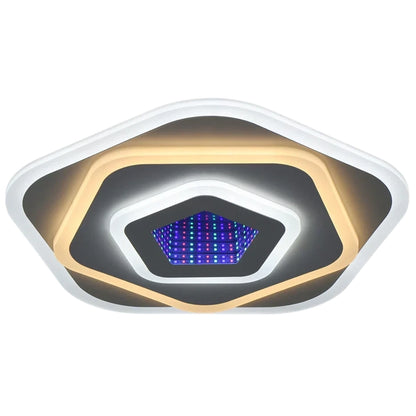 Πολυέλαιος LED NEXA 3D 39W, Διάμετρος 23 cm, Κρύο/Ζεστό/Ουδέτερο φως, Λευκός πολυέλαιος LED Προεπιλεγμένος τίτλος Alessandro Design
