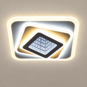 Πολυέλαιος LED NEXA 3D 46W, Τετράγωνο, Κρύο/Ζεστό/Ουδέτερο φως, Λευκό