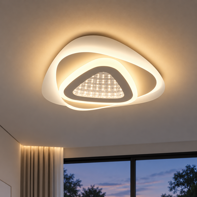 Πολυέλαιος LED NEXA Triangle 3D 39W, Λευκό, Κρύο/Ζεστό/Ουδέτερο φως