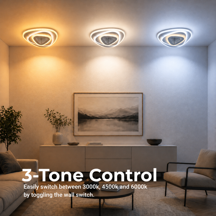 Πολυέλαιος LED NEXA Triangle 3D 40W, Λευκό, Κρύο/Ζεστό/Ουδέτερο φως LED Πολυέλαιοι Προεπιλεγμένος τίτλος Alessandro Design