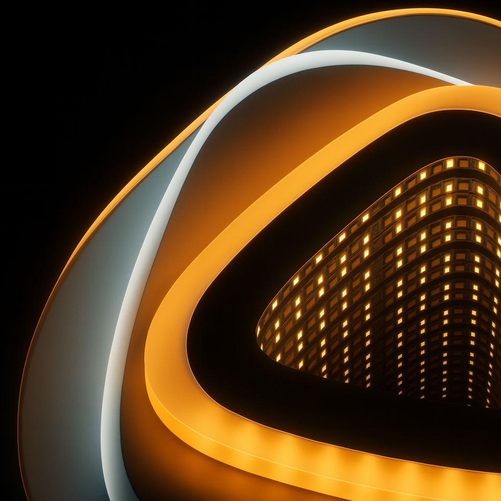 Πολυέλαιος LED NEXA Triangle 3D 40W, Λευκό, Κρύο/Ζεστό/Ουδέτερο φως LED Πολυέλαιοι Προεπιλεγμένος τίτλος Alessandro Design