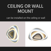 Πολυέλαιος LED NEXA Triangle 3D 40W, Λευκό, Κρύο/Ζεστό/Ουδέτερο φως LED Πολυέλαιοι Προεπιλεγμένος τίτλος Alessandro Design