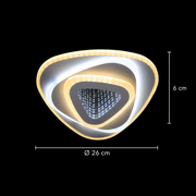 Πολυέλαιος LED NEXA Triangle 3D 40W, Λευκό, Κρύο/Ζεστό/Ουδέτερο φως LED Πολυέλαιοι Προεπιλεγμένος τίτλος Alessandro Design