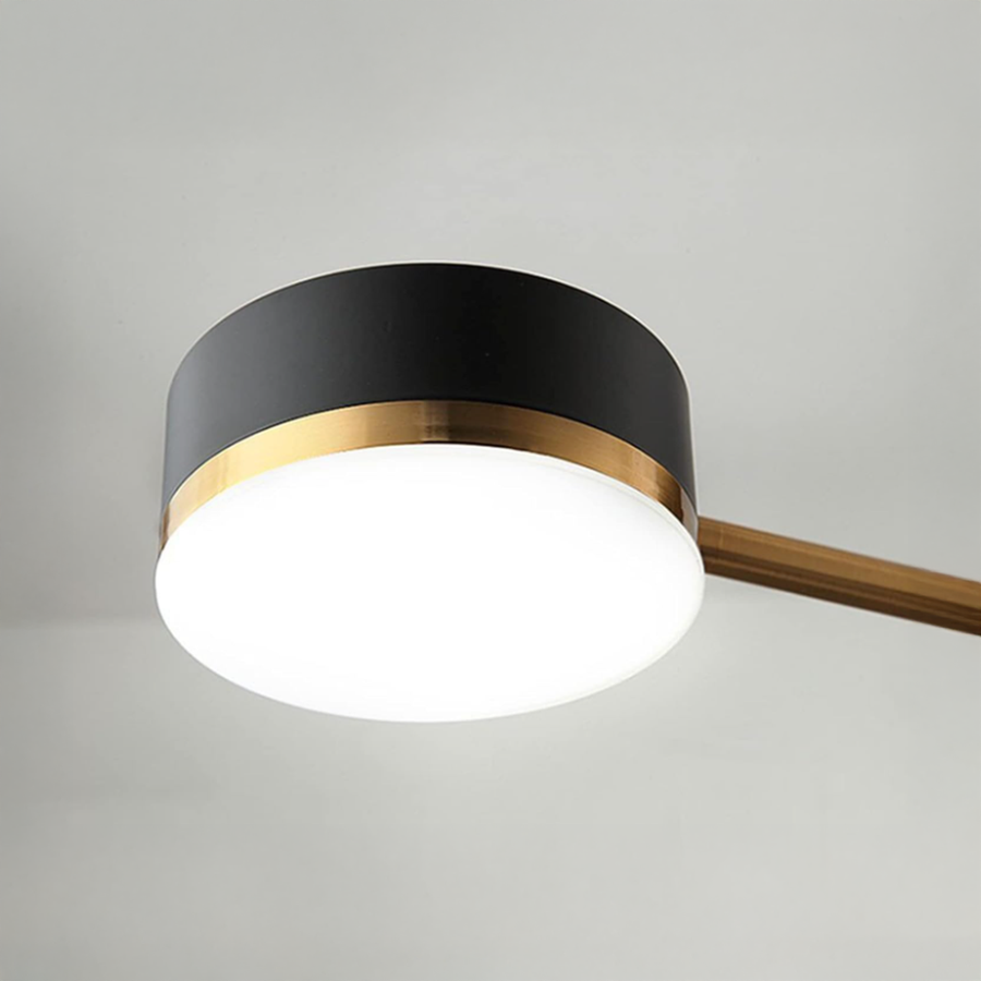 LED Chandelier Palius 48W Μαύρο, 4 Arms Προεπιλεγμένος τίτλος Alessandro Design