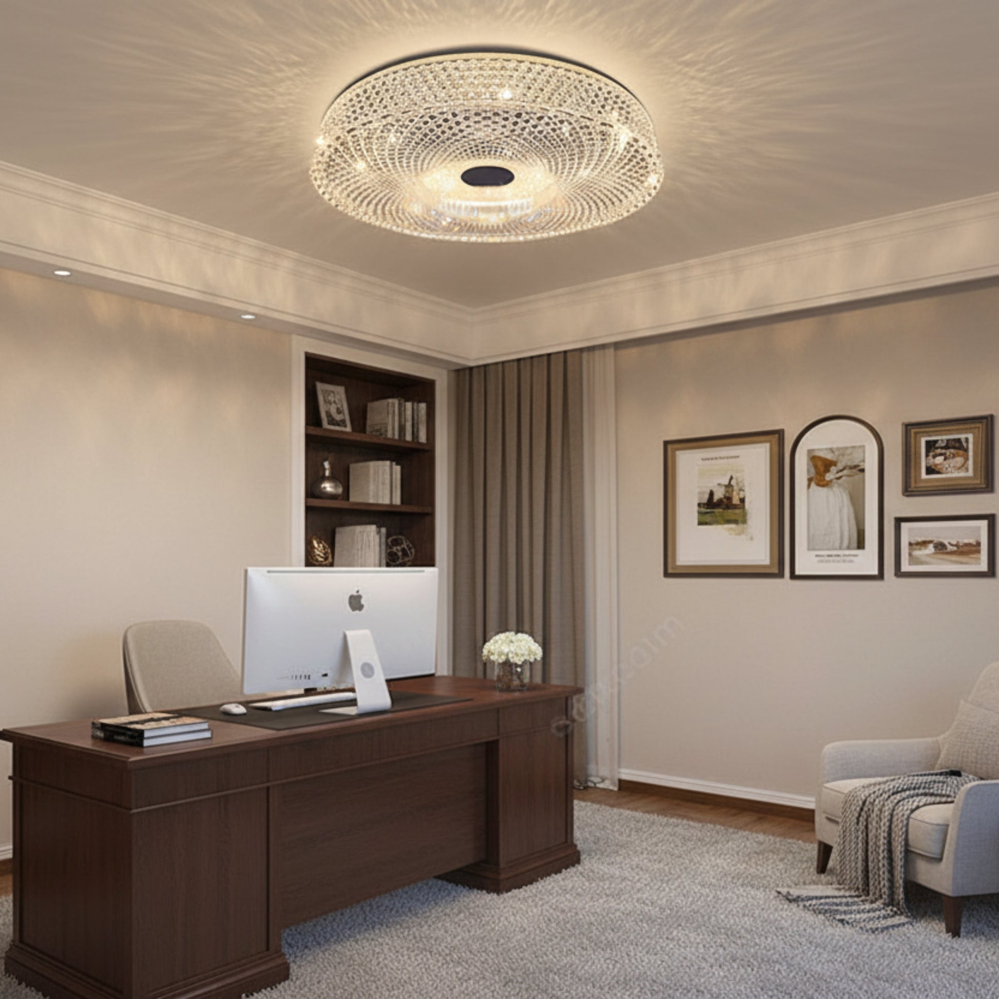 Πολυέλαιος LED RADIAN Nobile, 43W, Διάμετρος 39,5 cm, Ζεστό/Ουδέτερο/Ψυχρό φως, Λευκός LED Πολυέλαιος Προεπιλεγμένος τίτλος Alessandro Design