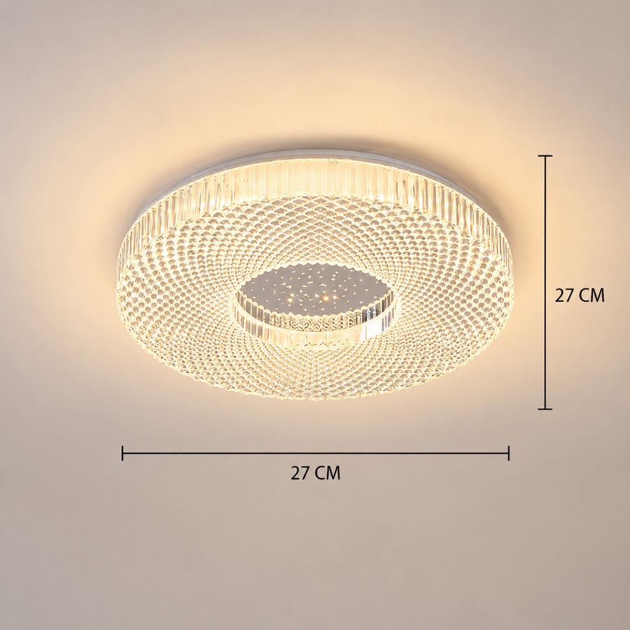 Πολυέλαιος RADIAN Petito LED, 21W, Διάμετρος 27 cm, Ζεστό/Ουδέτερο/Ψυχρό φως, Λευκό