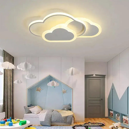 RIOKO LED Πολυέλαιος με Τηλεχειριστήριο, 48W, 3 Σύννεφα, Κρύο/Ζεστό/Ουδέτερο φως, Ρυθμιζόμενο, Λευκοί πολυέλαιοι LED με τηλεχειριστήριο Προεπιλεγμένος τίτλος Alessandro Design