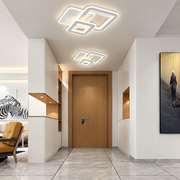 Πολυέλαιος LED SQUARE 57W, 3 Τετράγωνα, Κρύο/Ζεστό/Ουδέτερο φως, Λευκό